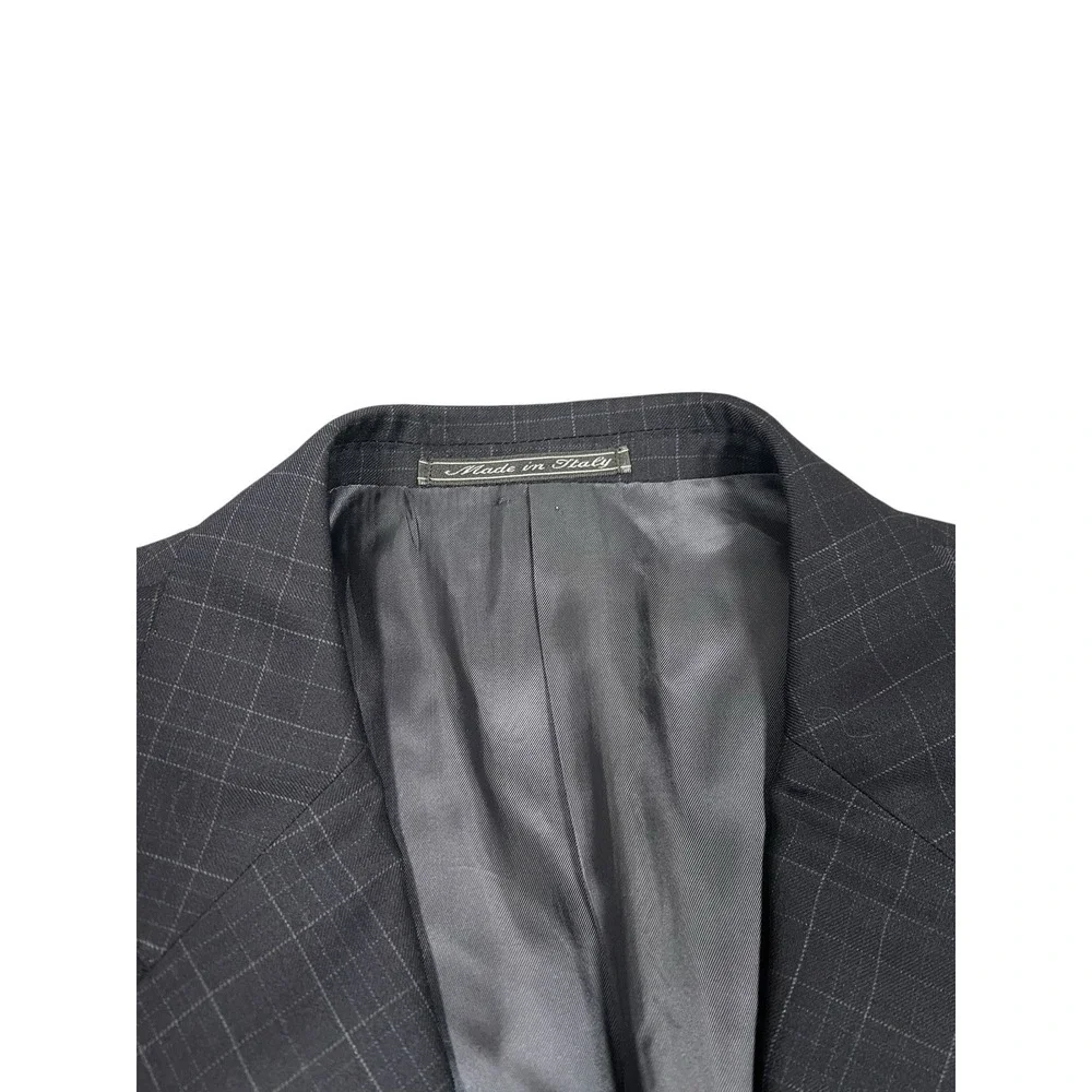 Ermenegildo Zegna TROFEO BLUE PLAID WOOL SPORT COAT, EU 52R / US 42R
